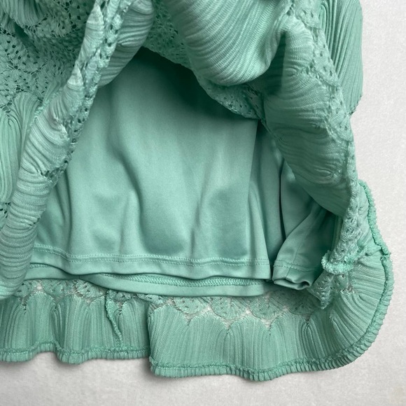 New York & Company Dress Women’s XS Stretch Mint Green Knee Length Bell Sleeves‎ - Picture 9 of 15